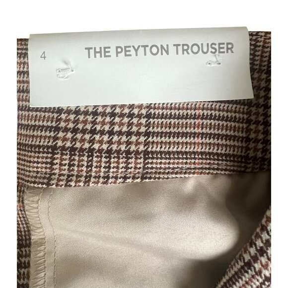 Loft Peyton Trouser in Plaid Womens High-Waist Wide Leg Pants Size 4 - Picture 7 of 16